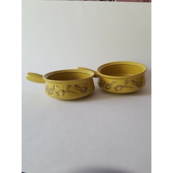 SMI Japan yellow retro soup bowls with handles. Good condition. - Picture 5 of 8